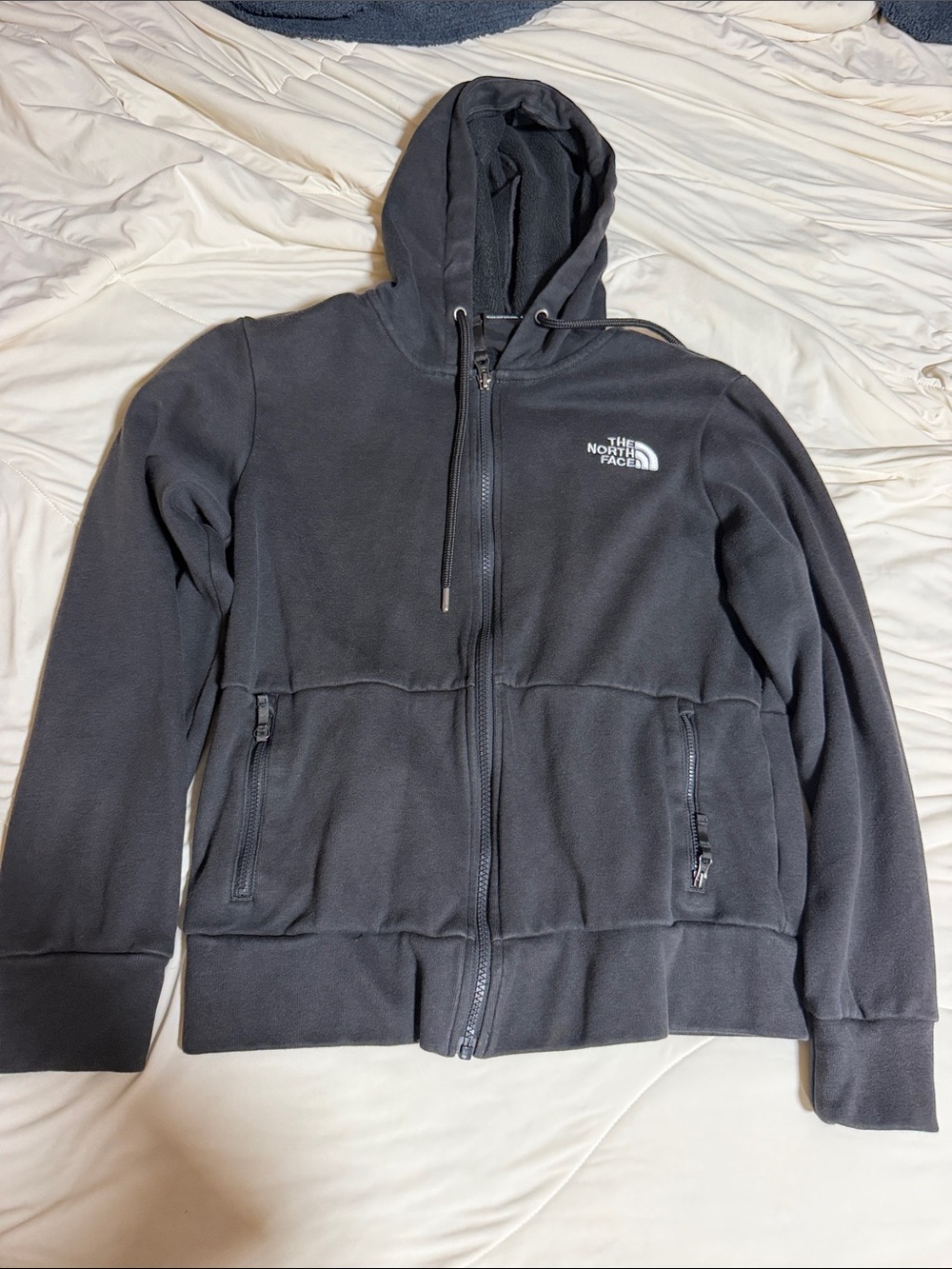 The North Face Black Hooded Full-Zip hoodie Small